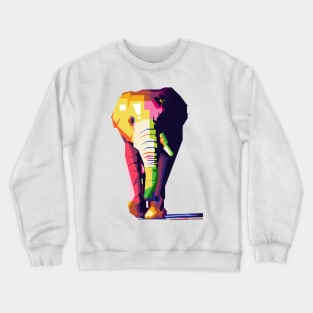 wpap elephant artwork Crewneck Sweatshirt